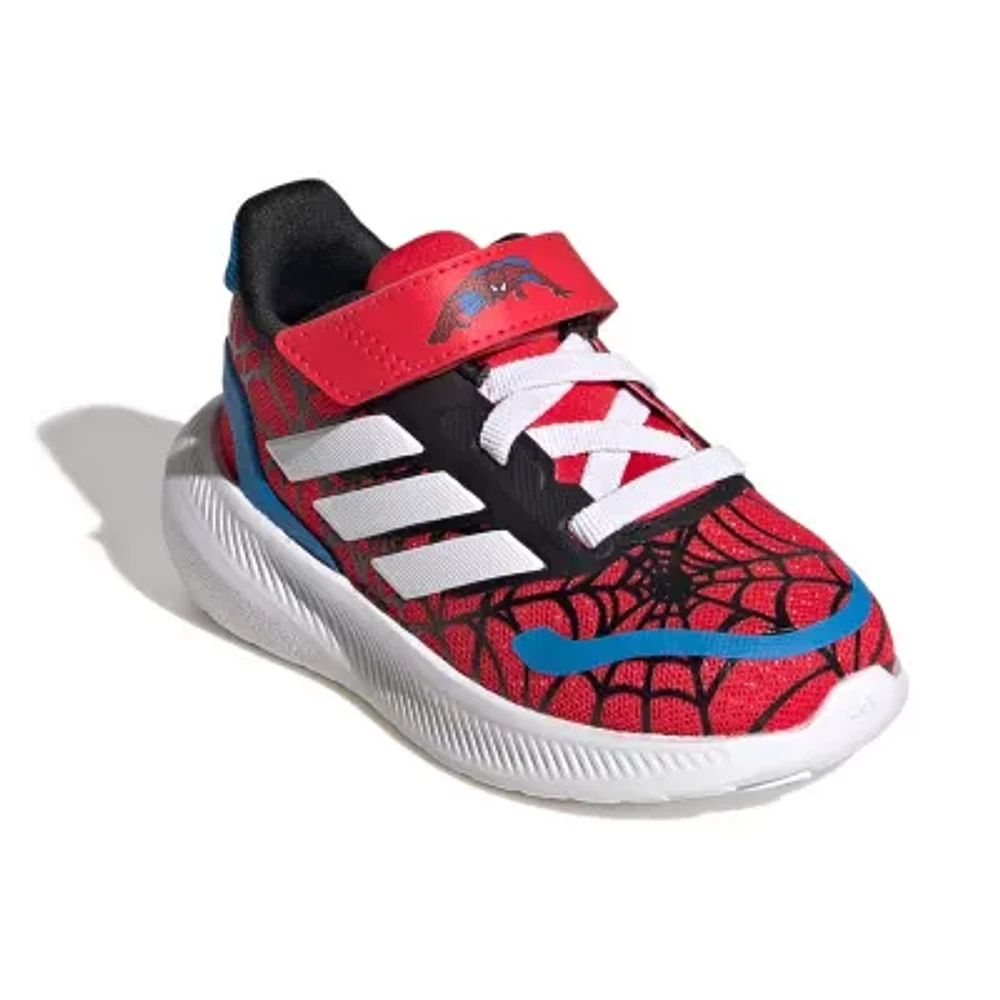 adidas Run Falcon Spider-Man El Toddler Boys Running Shoes Spiderman