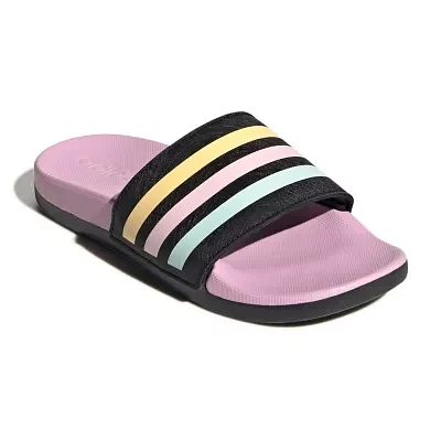 adidas Little & Big Girls Adilette Comfort Slide Sandals