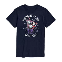 Juniors Tim Burton'S Nightmare Before Christmas Naughty List Legends Tee Womens Crew Neck Short Sleeve Graphic T-Shirt