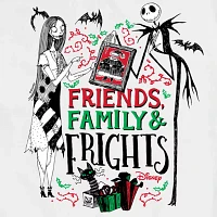 Juniors Tim Burton'S Nightmare Before Christmas Friends Family & Frights Tee Womens Crew Neck Short Sleeve Graphic T-Shirt