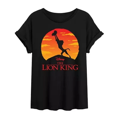 Juniors Lion King Circle Of Life Tee Womens Crew Neck Short Sleeve The Graphic T-Shirt