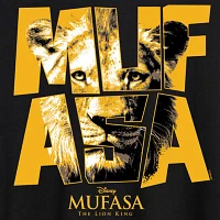 Juniors Mufasa Lion Tee Womens Crew Neck Short Sleeve The King Graphic T-Shirt