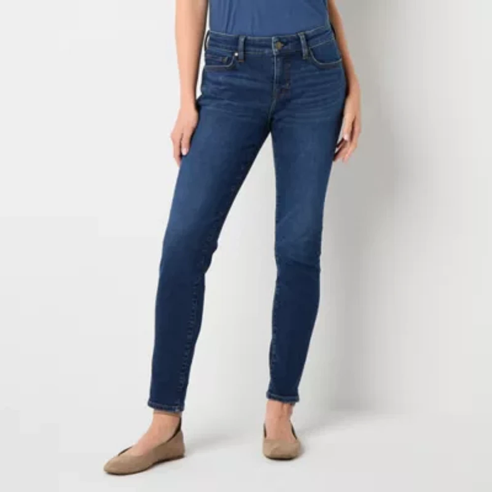 a.n.a - Tall Womens Mid Rise Skinny Fit Jean