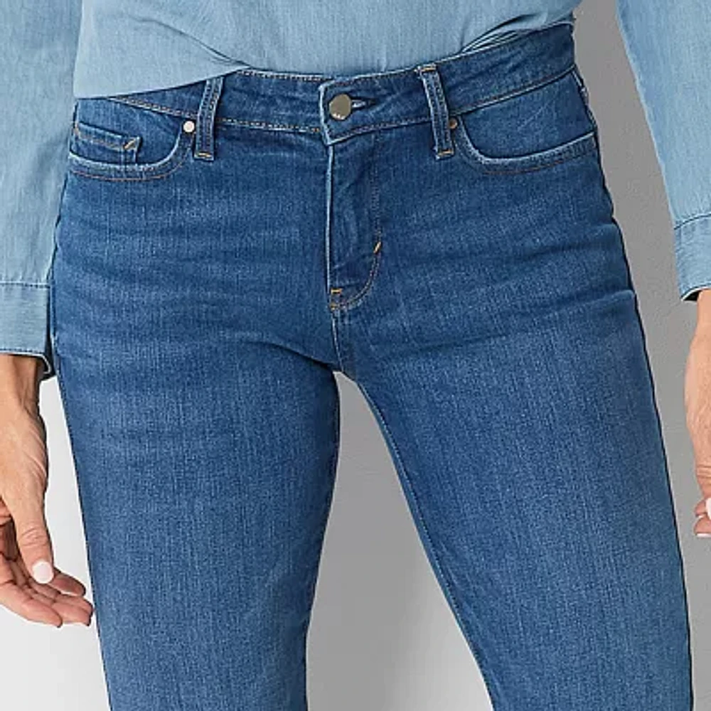 a.n.a - Petite Womens Mid Rise Skinny Fit Jean
