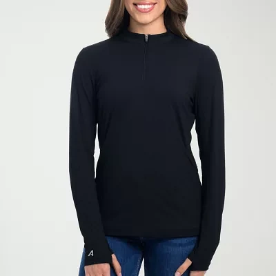 Antigua Venice Womens Long Sleeve Golf Mock Neck Top