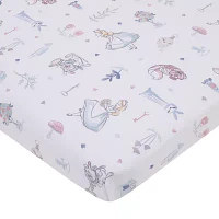 Disney Collection Alice in Wonderland Crib Sheet