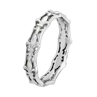 Personally Stackable Sterling Silver Fleur-De-Lis Ring