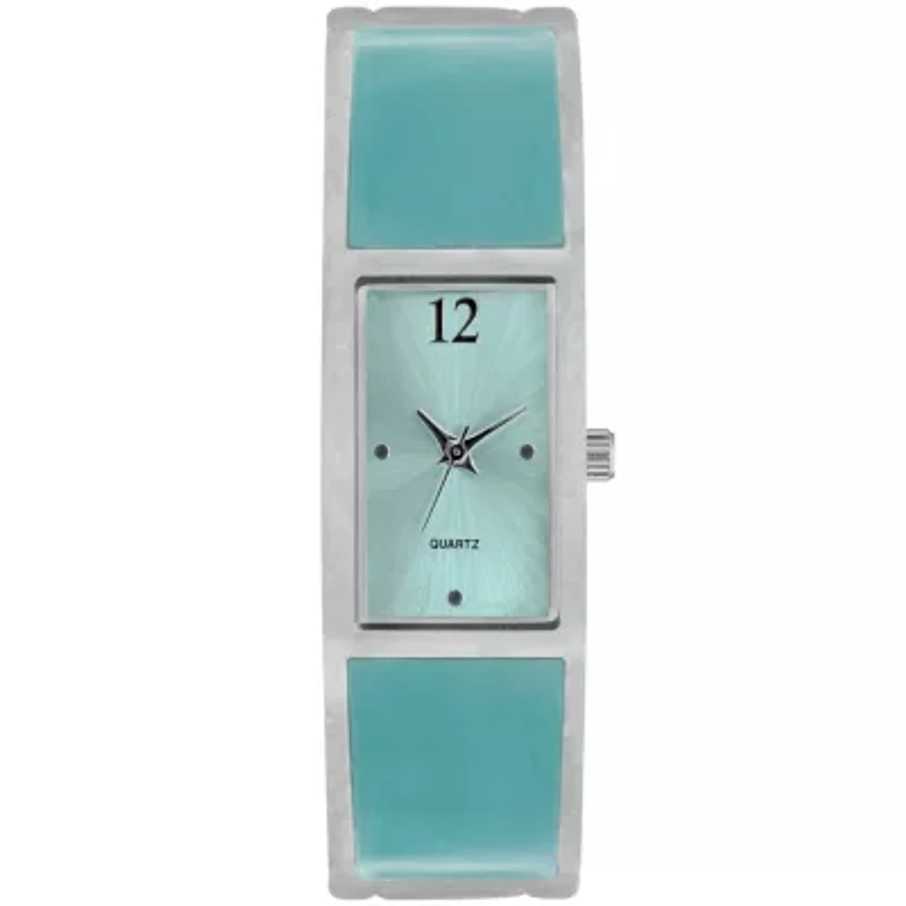 Womens Square Enamel Bangle Watch