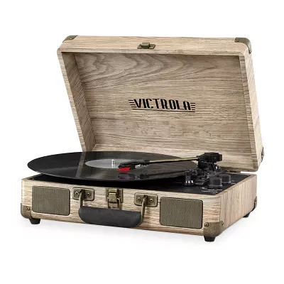 Victrola VSC-550BT 3-Speed Vintage Bluetooth Suitcase Turntable with Built-In Stereo Speakers