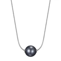 Womens Dyed Cultured Freshwater Pearl Sterling Silver Pendant Necklace