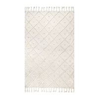 nuLoom Jinny Trellis Tassel Loomed Rug