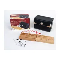 John N. Hansen Co. Travel Cribbage Game With Playing Cards Board Game