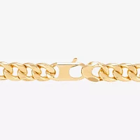 14K Gold 22 Inch Semisolid Curb Chain Necklace