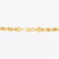 14K Gold Inch Semisolid Rope Chain Necklace