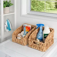 Honey Can Do Natural Open Wicker Baskets (Set Of 2)