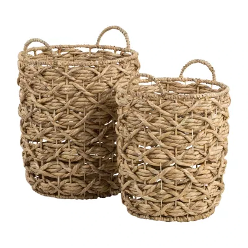 Honey Can Do Natural Round Baskets (Set Of 2)