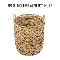 Honey Can Do Natural Round Baskets (Set Of 2)