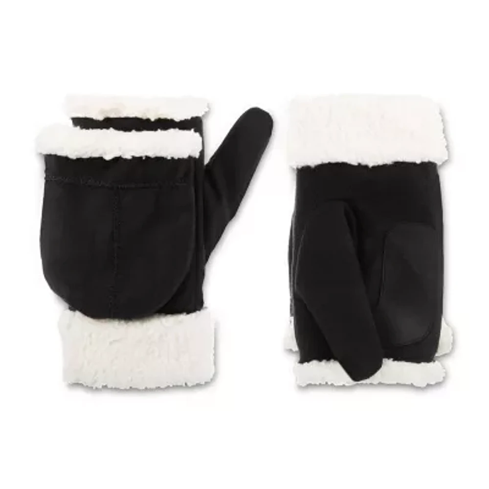 Isotoner Microsuede Flip Mittens