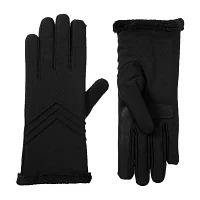 Isotoner Spandex W/Microluxe Spill Touch Screen Enabled Cold Weather Gloves