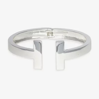 Bold Elements Silver Tone Cuff Bracelet