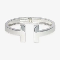 Bold Elements Silver Tone Cuff Bracelet