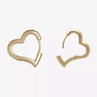 Mixit Hypoallergenic Stainless Steel Heart Hoop Earrings