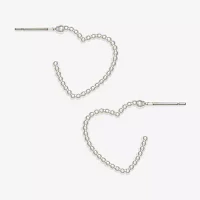 Mixit Hypoallergenic Heart Hoop Earrings