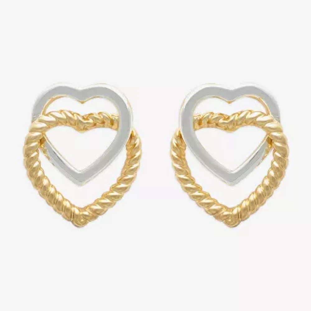 Mixit Hypoallergenic 19mm Heart Stud Earrings