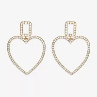 Mixit Hypoallergenic Heart Drop Earrings