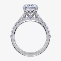 (G-H / Si1-Si2) Womens 4 CT. T.W. Lab Grown White Diamond 14K Gold Oval Bridal Set