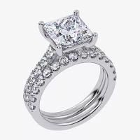 (G-H / Si1-Si2) Womens 4 CT. T.W. Lab Grown White Diamond 14K Gold Bridal Set