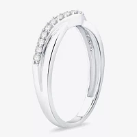 1/4 CT.T.W. Natural Diamond 10K or 14K Gold Curved Wedding Band