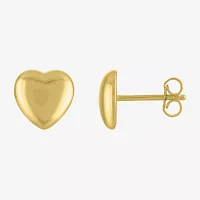 Yes Please! Lab Created White Sapphire 14K Gold Over Silver Sterling Silver Heart 2 Pair Earring Set