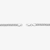 Mens Stainless Steel 7mm Curb Chain Necklace