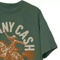 Mens Short Sleeve Johnny Cash Graphic T-Shirt