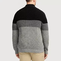 IZOD Big and Tall Mens Mock Neck Long Sleeve Pullover Sweater