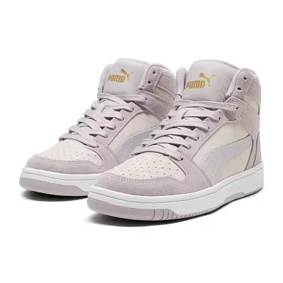 PUMA Rebound Layup Stone Womens Basketball Shoes