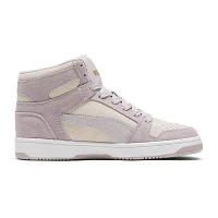 PUMA Rebound Layup Stone Womens Basketball Shoes