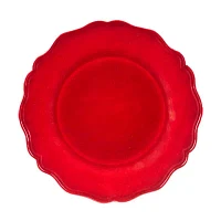 Certified International 4-pc. Red Crackle Melamine Dinner Plate