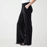 Gloria Vanderbilt Womens High Rise Wide Leg Pull-On Pants