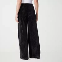 Gloria Vanderbilt Womens High Rise Wide Leg Pull-On Pants