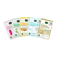 Earth Therapeutics 5 Pack Organic Assorted Beauty Mask