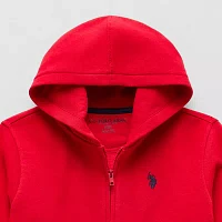 U.S. Polo Assn. Little & Big Boys Embroidered Fleece Zipper Hoodie