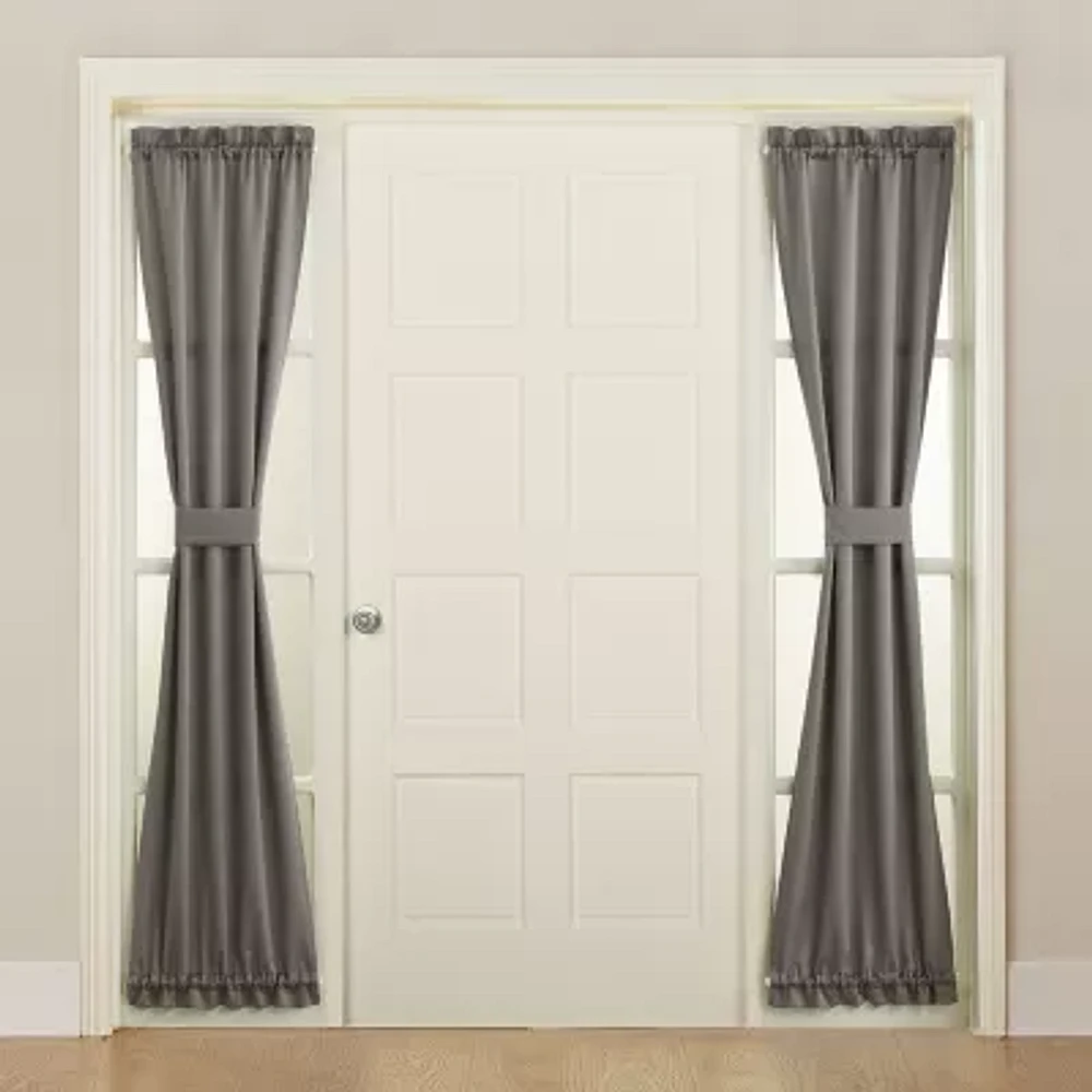 Sun Zero Emory Light-Filtering Rod Pocket Single Sidelight Curtains