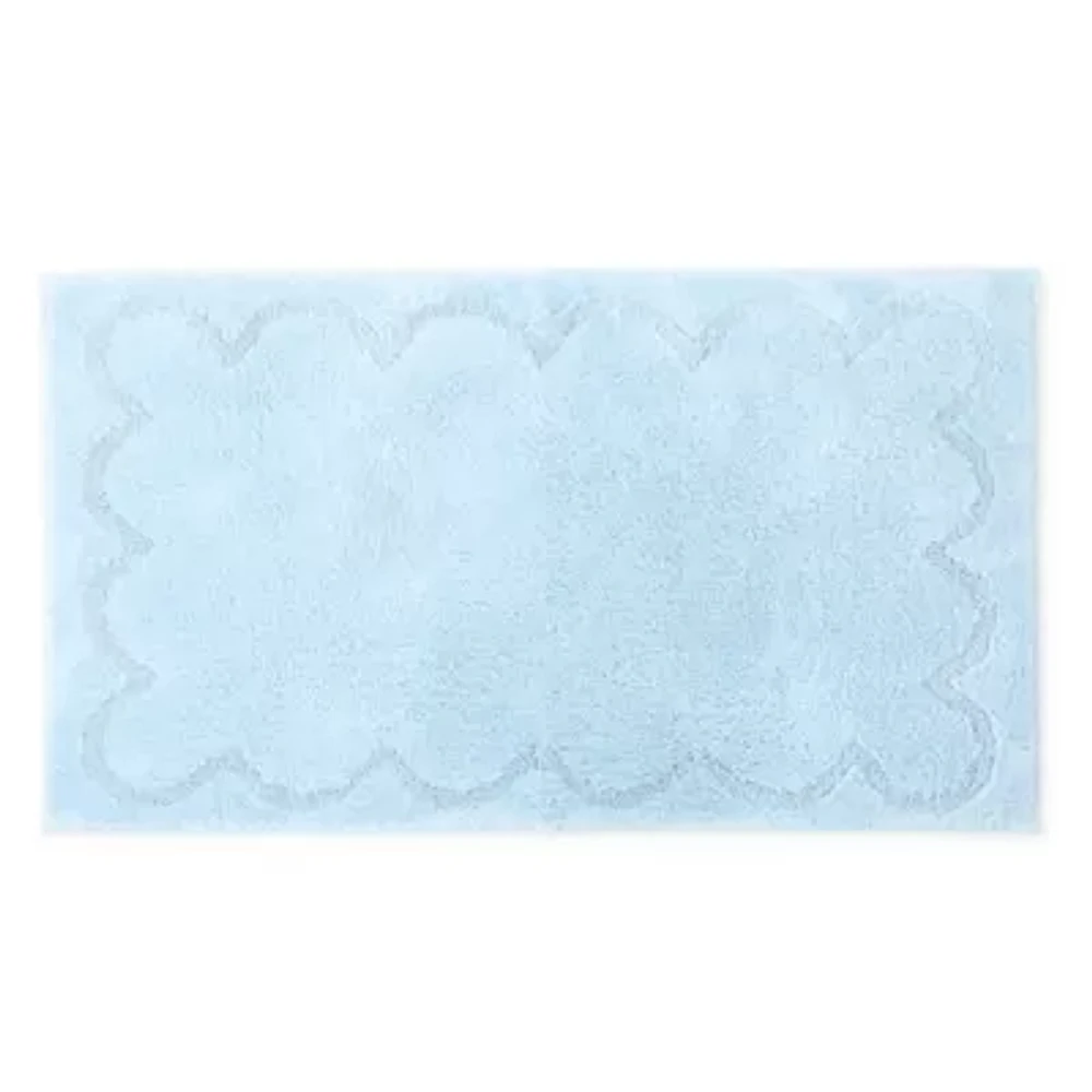 Martha Stewart Cotton Scalloped Bath Rug