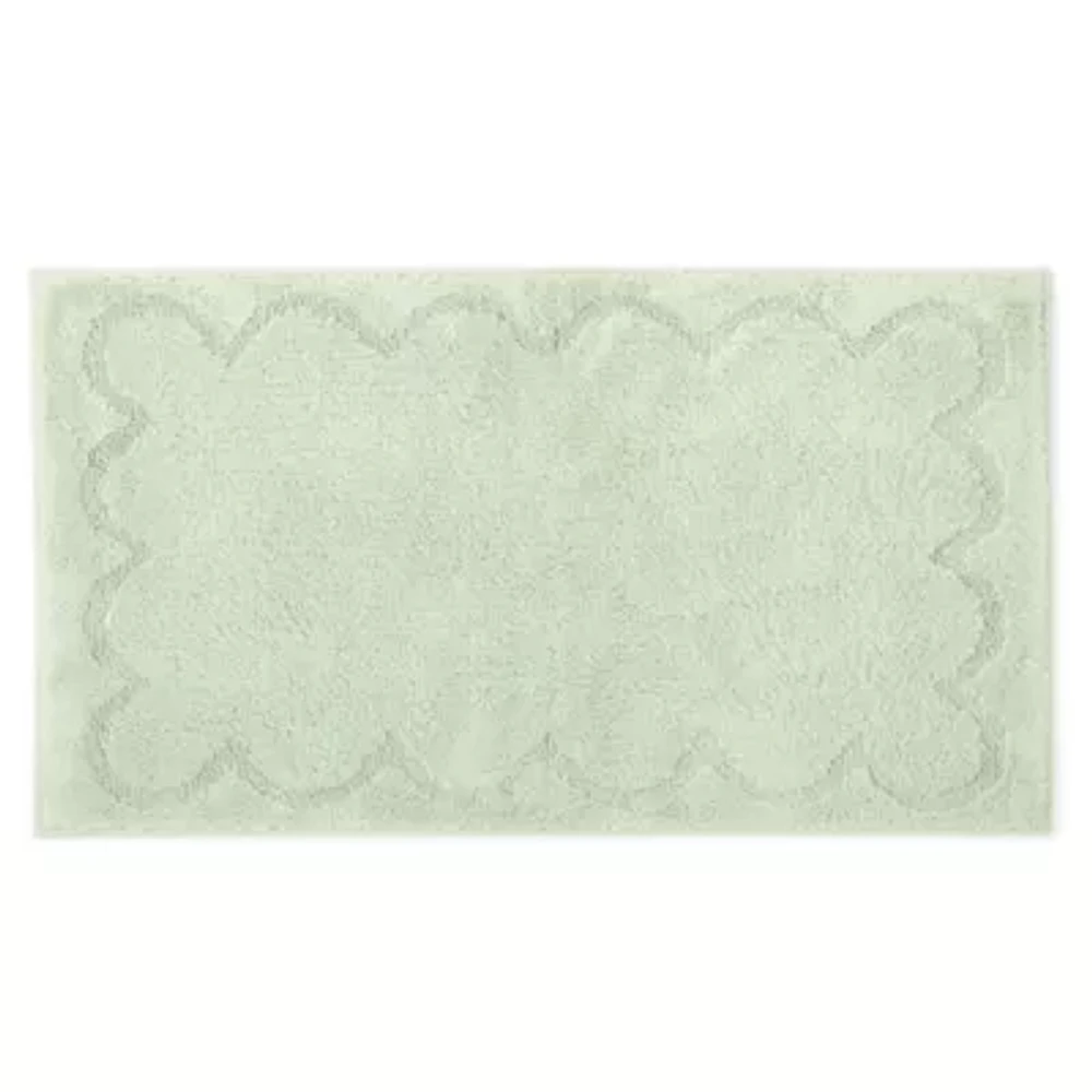 Martha Stewart Cotton Scalloped Bath Rug