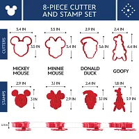Disney Home Bake With Mickey Mouse Cookie Cutter And Stamp Set 8pc 8-pc. Cookie Cutters
