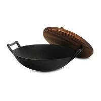  MegaChef 2-pc. Cast Iron Wok