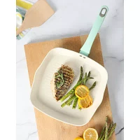 Martha Stewart Delphine Ceramic Non-Stick 10" Grill Pan