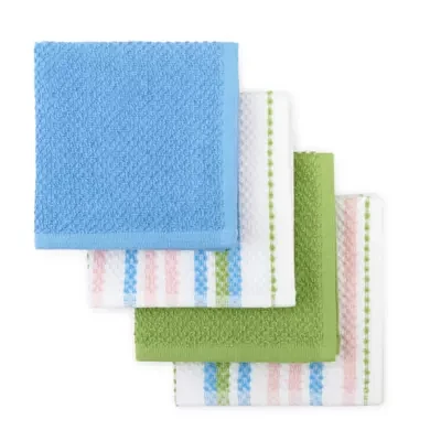 Layerings Easter Striped 4-pc. Dish Cloths